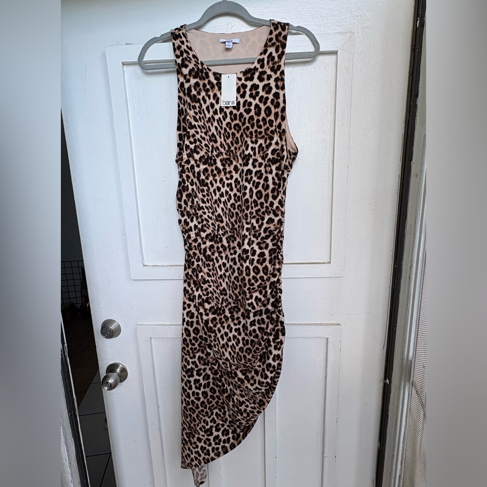 New with tags size xl Bar III Leopard Print Midi Dress